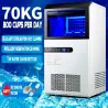 Kommersiell automatisk ismaskin - to formål - 70 kg / 24 timer