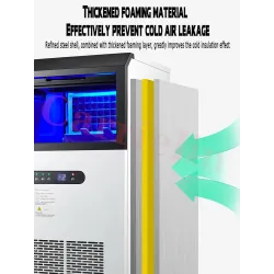 Machine à glaçons automatique professionnelle - double usage - 70 kg / 24 h
