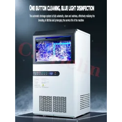 Commercial automatic ice maker - dual purpose - 70 kg / 24 hBar supply