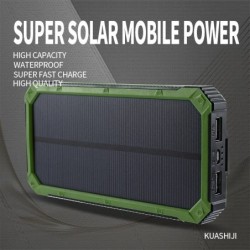 Solenergibank - batteriladdare - dubbla USB - vattentät - 20000mAh