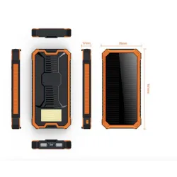 Solar powerbank - batterijlader - dubbele USB - waterdicht - 20000mAhPowerbanks