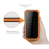 Solenergibank - batterilader - dobbel USB - vanntett - 20000mAh