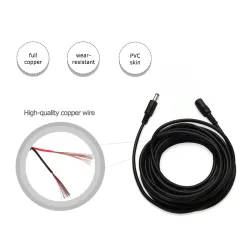 Strømforlengelse DC-kabel - HD - 5,5 mm * 2,1 mm - for sikkerhetskamera