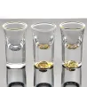 Glasbrilleshots - med gyldent design - blyfri - 10ml
