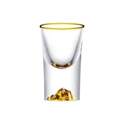 Glasbrilleshots - med gyldent design - blyfri - 10ml