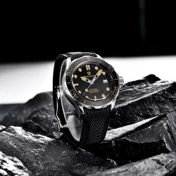 RelojesPAGANI DESIGN - reloj automático de moda - correa de nailon - negro
