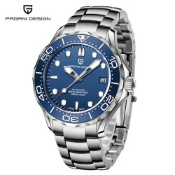 PAGANI DESIGN - orologio automatico alla moda - acciaio inossidabile - blu