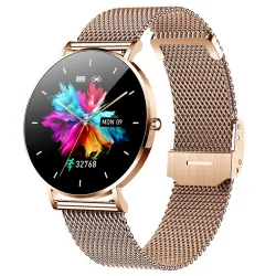 Ropa inteligenteElegante reloj inteligente - ultrafino - 1,36" - AMOLED - pantalla HD - resistente al agua - correa de malla ...