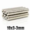 N35 - neodymmagnet - sterk rund skive - 10mm * 3mm - med 3mm hull