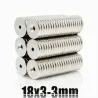 N35 – Neodym-Magnet – starke runde Scheibe – 18 mm * 3 mm – mit 3 mm Loch