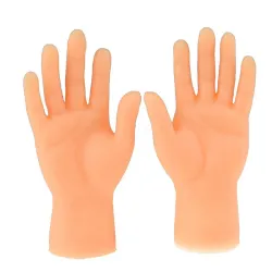 Mini mãos falsas de silicone - Brinquedo de Halloween