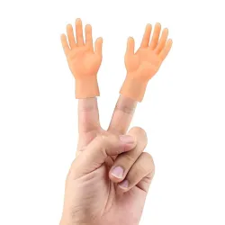 Mini mãos falsas de silicone - Brinquedo de Halloween