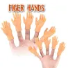 Mini mãos falsas de silicone - Brinquedo de Halloween