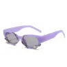 Punk style rectangle sunglasses - with snake decorationSunglasses