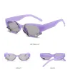 Punk style rectangle sunglasses - with snake decorationSunglasses
