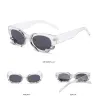 Punk style rectangle sunglasses - with snake decorationSunglasses