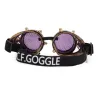 Steampunk / vintage runde briller - aftagelige linser / metalnet