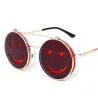 Mode solbriller - flip-up linser - smiley ansigt