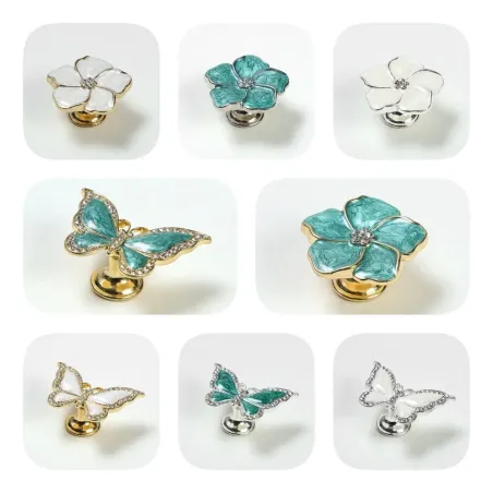 Maniglie decorative per mobili - pomelli - farfalle - fiori