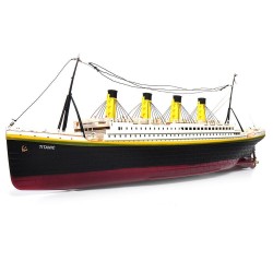 NQD 757 1/325 2.4G 80cm - łódź Titanic RC - elektryczny statek ze światłem - zabawka RTRŁodzie