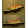 NQD 757 1/325 2.4G 80cm - łódź Titanic RC - elektryczny statek ze światłem - zabawka RTRŁodzie