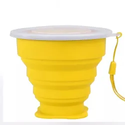 Caneca de silicone dobrável - BPA free - 200ml