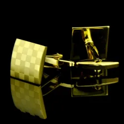 Gemelli quadrati in oro - scacchiera laser