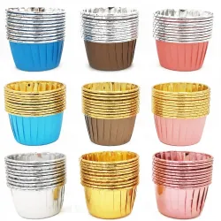 Cupcakes-omslag - bakeformer - aluminiumsfolie - 50 stk