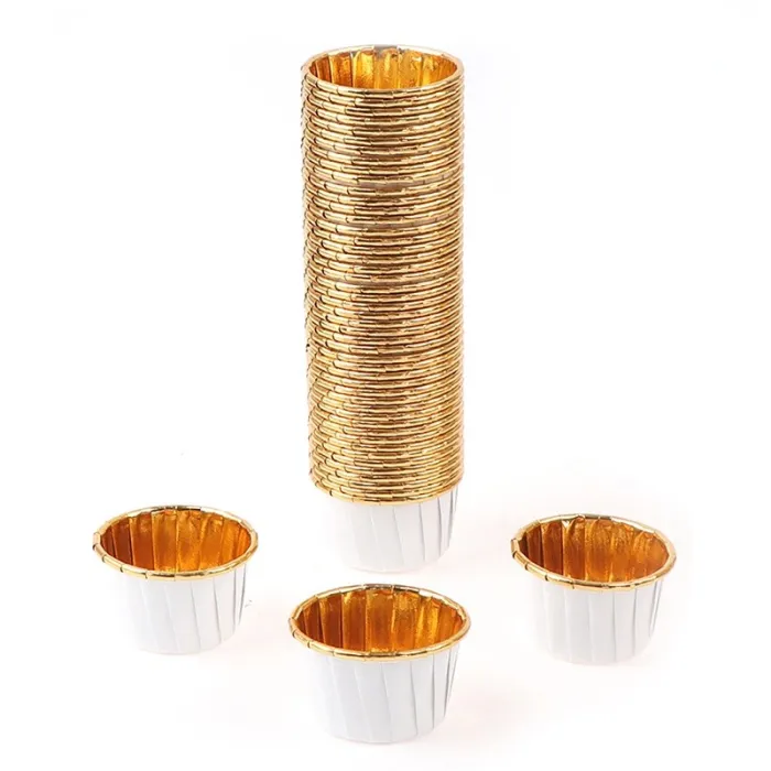 Cupcake-Förmchen – Backformen – Aluminiumfolie – 50 Stück