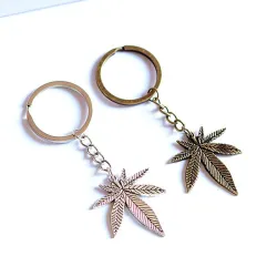 Maple leaf metal nøglering - 20 stk