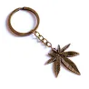 Maple leaf metal nøglering - 20 stk
