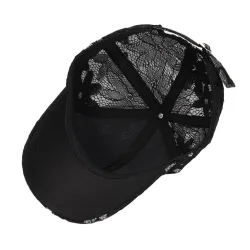Sommerbaseballcaps - blomstrende blonder / sommerfugl