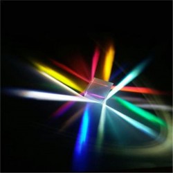 X - Kubus 6-zijdig helder licht - glazen prisma - optische lensOptisch