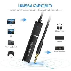 Ugreen - 4.2 do słuchawek TV PC APTX 3.5mm Aux - Bluetooth 5.0 - adapter - nadajnikAudio