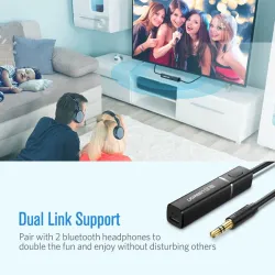 Ugreen - 4.2 för TV-hörlurar PC APTX 3.5mm Aux - Bluetooth 5.0 - adapter - sändare