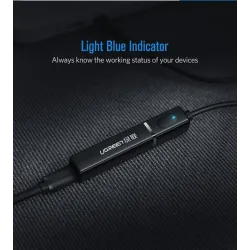 Ugreen - 4.2 per cuffie TV PC APTX 3.5mm Aux - Bluetooth 5.0 - adattatore - trasmettitore