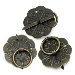 Antique bronze - furniture handles with screws - 10 piecesFurniture
