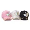 Sombreros & gorrasGorra de béisbol de moda - cristales - perlas - lentejuelas - mariposa