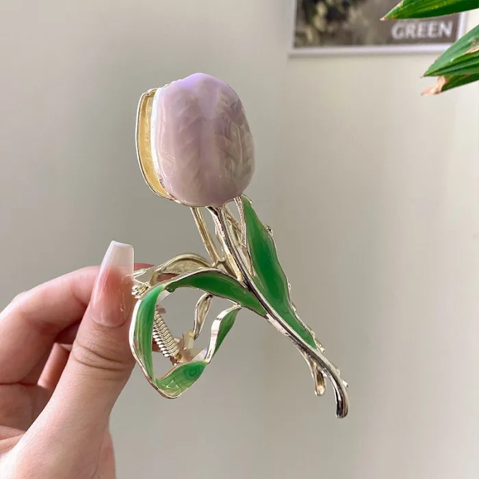 Tulpenförmige Haarspange