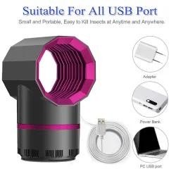 Elektrisk myggdreper - smart-touch - UV-lampe / vifte - USB