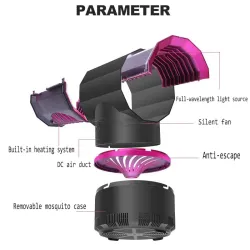 Elektrisk myggdreper - smart-touch - UV-lampe / vifte - USB