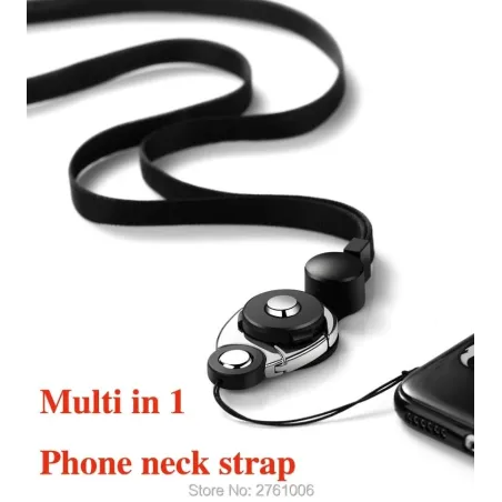 Telefonholder - med nakkestropp / ringspenne - avtakbar