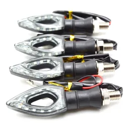 Indicatori di direzione a LED per moto - impermeabili - 2 pezzi