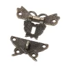 Papillon antique en bronze - moraillon - loquet - serrure de meuble