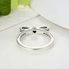 Eleganter Ring mit Kristallschleife – 925er Sterlingsilber