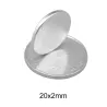 N35 - neodymmagnet - stark rund skiva - 20mm * 2mm - 10 stycken