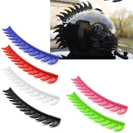 Motorradhelm-Dekoration – reflektierende Spikes