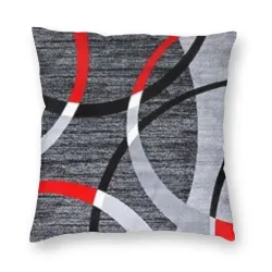 Fodera per cuscino rosso / nero / bianco - 45 cm * 45 cm