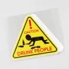 Decorative car sticker - CAUTION DRUNK PEOPLEStickers
