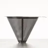 Rustfrit stål kaffefilter - genanvendelig mesh kurv